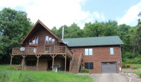 Extravagant Log Home on Dead End in Monroe County WI