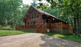 Private Log Home on 11.97 Acres | Black Rivers Falls, Wisconsin