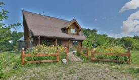Custom Log Home for sale in Southwest Wisconsin