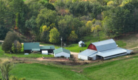 Log Home with Farm for Sale in Southwest Wisconsin