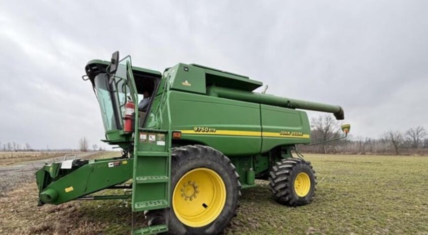JD Combine, 1992 Ford truck, MF Tractor in IN
